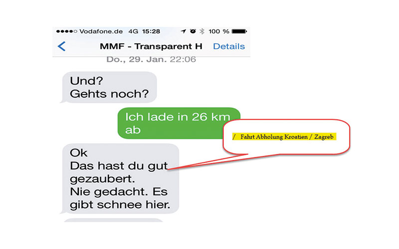 Referenz Fahrt Kroatien/Zagreb-Niederlande/Haarlem