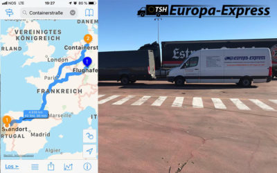 Portugal | Abholung 10 Paletten aus Trofa