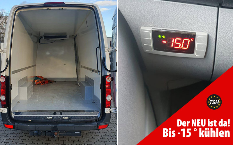 Ab jetzt: Unser Kühlfahrzeug für Kühltransporte bis zu - 15°C | Für Frischedienst / Obst / Gemüse / Fisch und alle Arten von gekühlten Transporten.