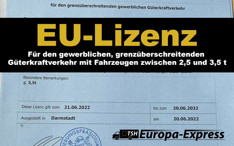 EU-Lizenz für Transportunternehmen in Europa: Erledigt